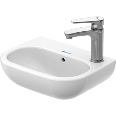Duravit D-Code Handwaschbecken, mit Hahnloch rechts, mit