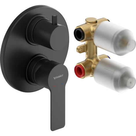 Duravit D-Code Juego monomando empotrado, 2 consumidores,