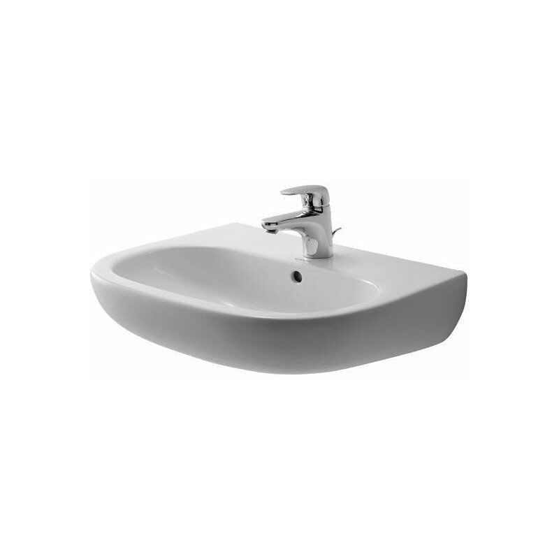 

D-CODE lavabo con plataforma para grifo rebosadero 3 orificios para grifería 550x430mm blanco - Duravit