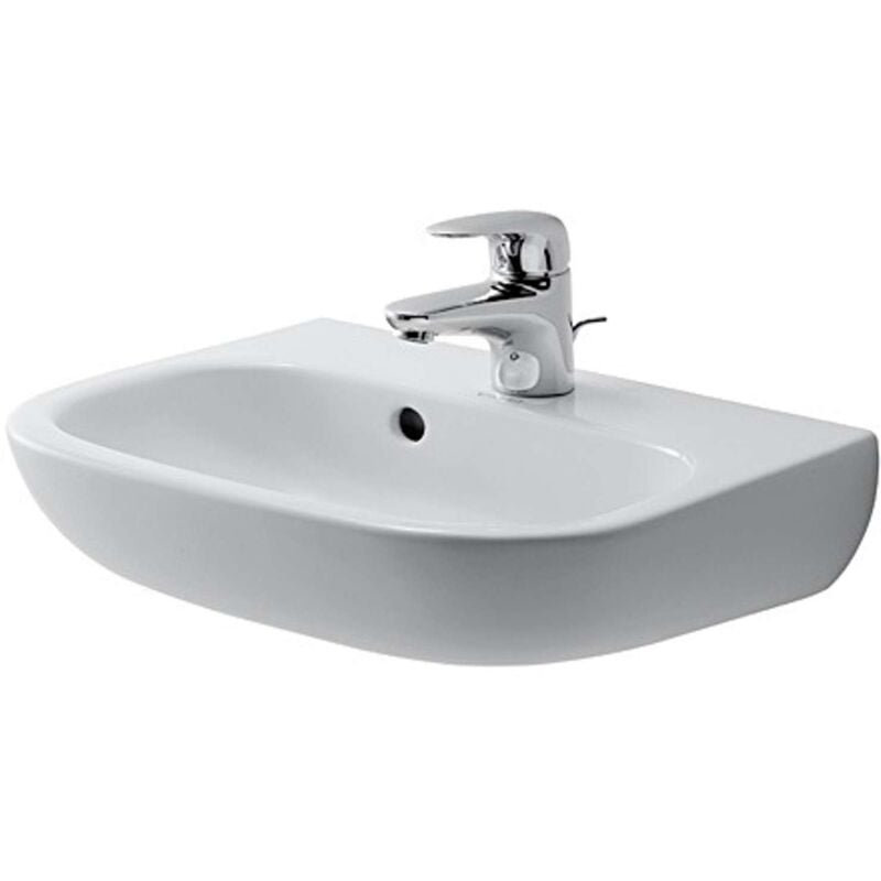 Duravit - D-Code - Lave-mains 450x340 mm, avec un trou pour robinet, blanc alpin 07054500002