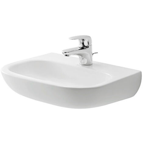 Duravit D-Code lave-mains, sans trou pour robinet, sans