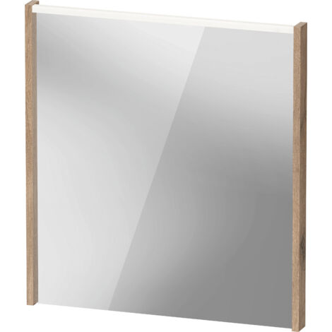 Duravit D-Code Spiegel, LED-Lichtfeld oben, 650x700mm, externer