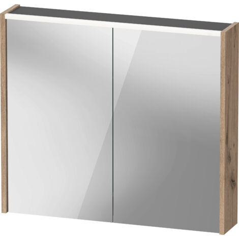 Duravit D-Code Spiegelschrank, Steckdose Typ F (EU, DE), 2 Türen,