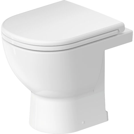 Duravit D-Code Stand-WC, Tiefspüler, rimless, 370x480x400mm, Weiß