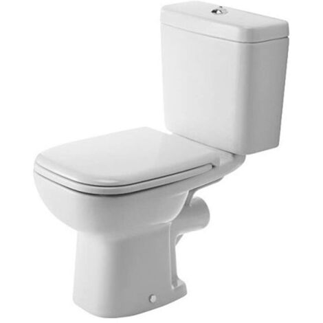 Duravit D-Code - Taza de inodoro completo, desagüe posterior, blanco alpino 21110900002
