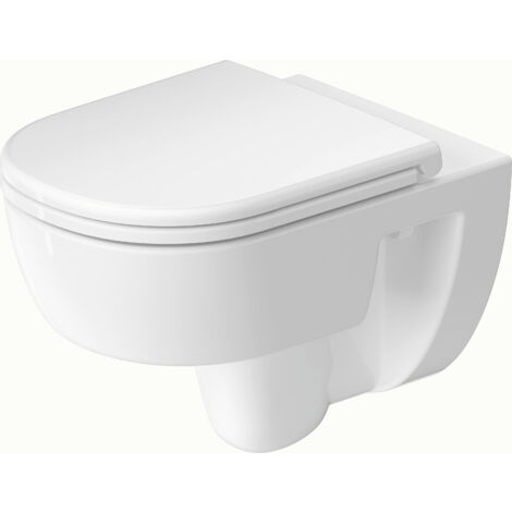 Duravit D-Code Wand-WC, Tiefspüler, rimless, 370x540x360mm,