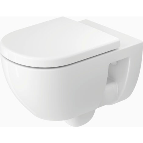 Duravit D-Code Wand-WC, Tiefspüler, rimless, 370x570x360mm,