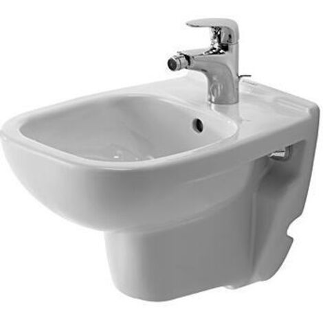 Duravit D-Code Wandbidet Compact, mit Hahnloch, mit Überlauf,