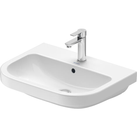 Duravit D-Code Waschtisch, mit Hahnloch, mit Überlauf,