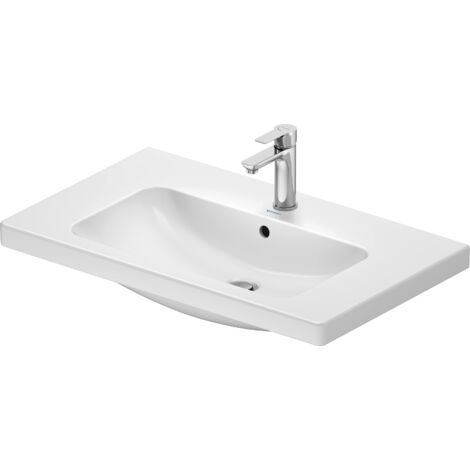 Duravit D-Code Waschtisch, mit Hahnloch, mit Überlauf,