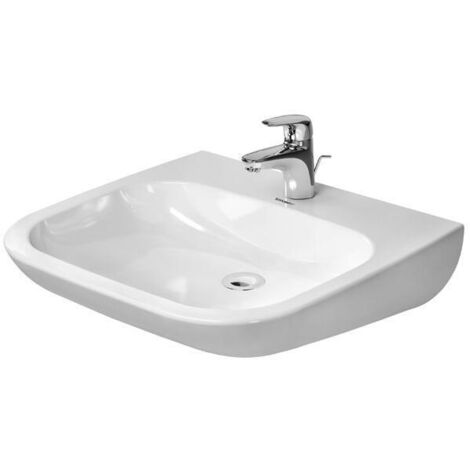 Duravit D-Code Waschtisch, mit Hahnloch, ohne Überlauf,