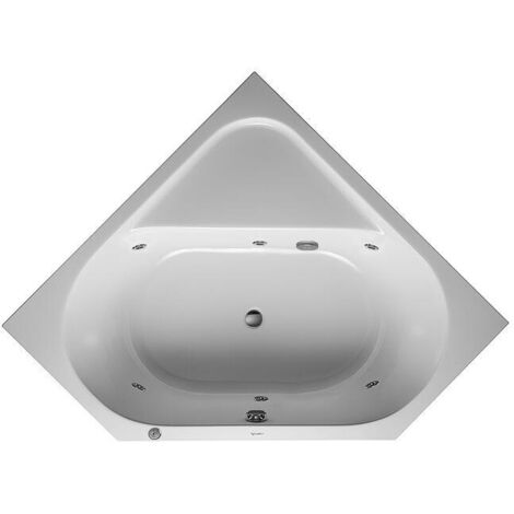 Duravit D-Code Whirlwanne, 1400x1400mm, 2 Rückenschrägen, Jet