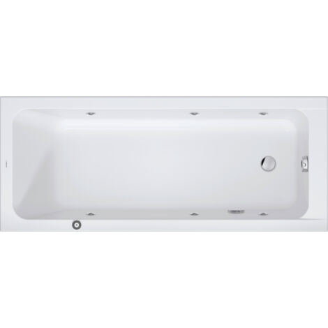 Duravit D-Code Whirlwanne, 1700x700mm, 1 Rückenschräge, Jet