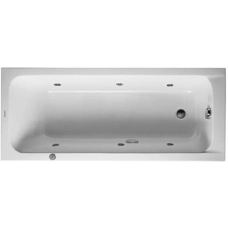 Duravit D-Code Whirlwanne, 1700x700mm, 1 Rückenschräge, Jet