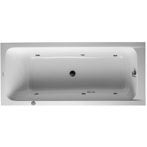 Duravit D-Code Whirlwanne, 1700x750mm, 1 Rückenschräge, Jet