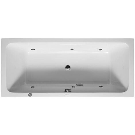 Duravit D-Code Whirlwanne, 1800x800mm, 2 Rückenschrägen, Jet