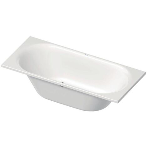 Duravit D-Neo Einbau-Badewanne, rechteckig, mit 2 Rückenschrägen,