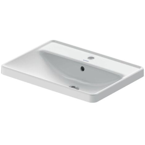 Duravit D-Neo Einbauwaschtisch, 600x440mm, weiß Hochglanz,