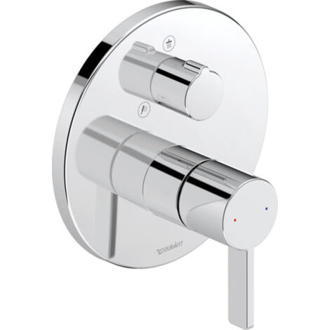 Duravit D-Neo - Grifo empotrado para 2 dispositivos, cromo DE4210012010