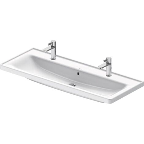 Duravit D-Neo lavabo, 1205x480mm, 2 trous pour robinet, avec