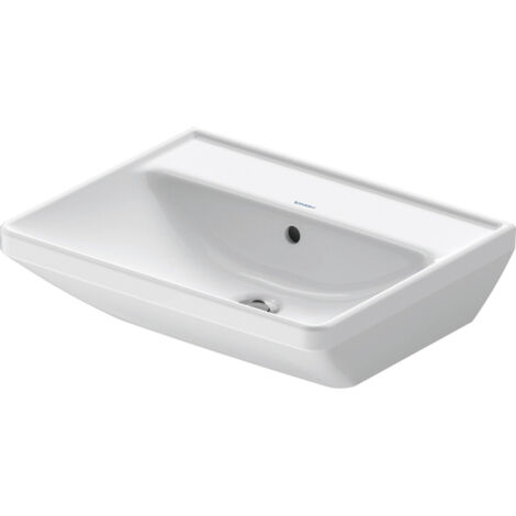 Duravit D-Neo - Lavabo 550x440 mm, sans trou pour robinetterie, blanc 2366550060
