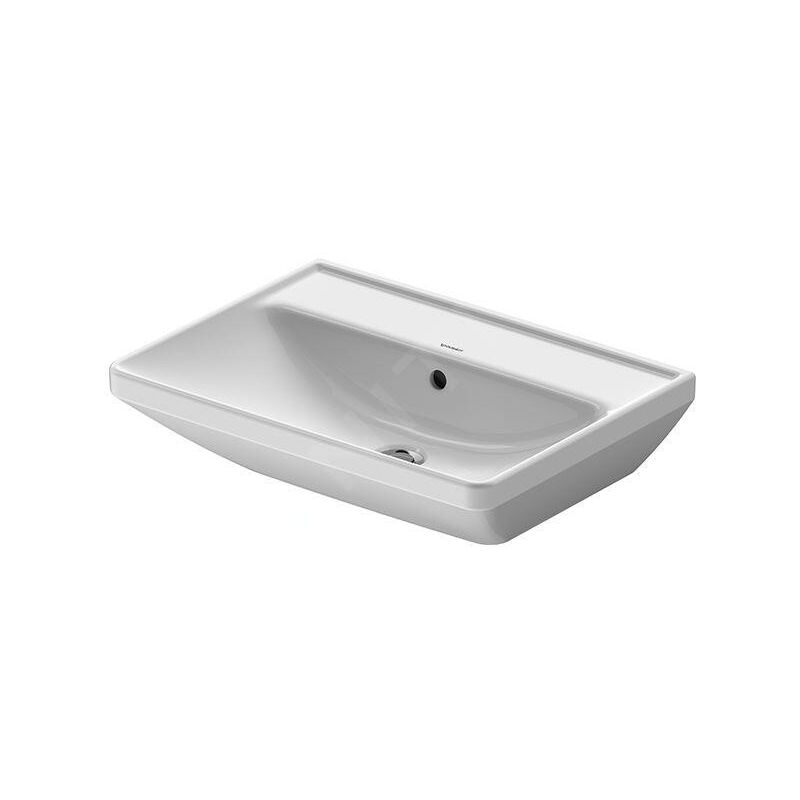 Duravit - D-Neo lavabo, 600x440mm, sans trou pour robinet, avec