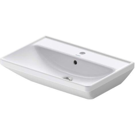 Duravit D-Neo - Lavabo 65x44 cm, 1 orificio para grifo, blanco 2366650000