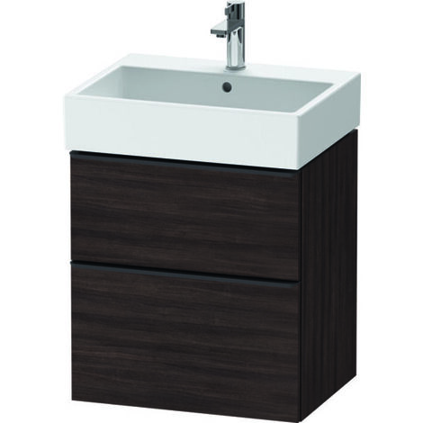 Duravit D-Neo, meuble sous-lavabo mural, largeur 584 x profondeur
