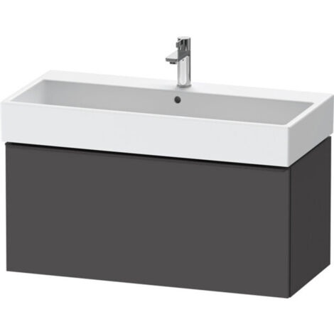 Duravit D-Neo, meuble sous-lavabo mural, largeur 984 x profondeur