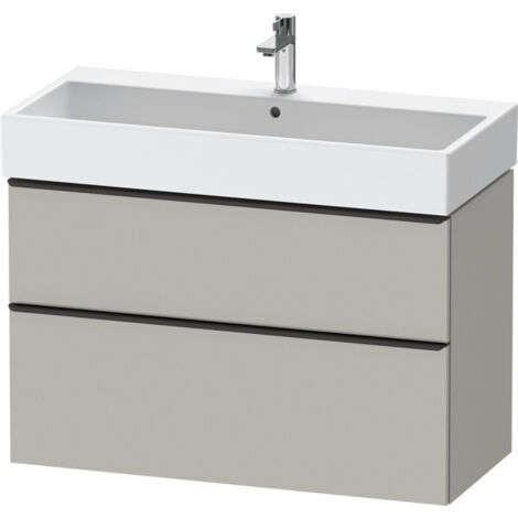 Duravit D-Neo, meuble sous-lavabo mural, largeur 984 x profondeur