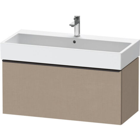 Duravit D-Neo, meuble sous-lavabo mural, largeur 984 x profondeur