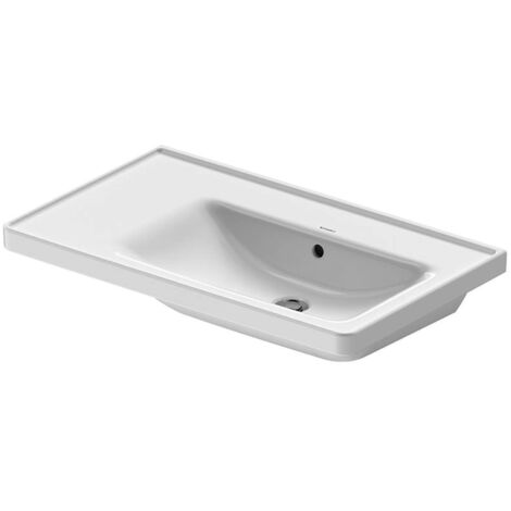Duravit D-Neo Möbelwaschtisch, Becken rechts, 800x480mm, ohne