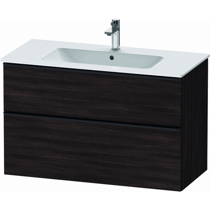 

Duravit D-Neo, mueble de baño de pared, ancho 1010 x fondo 462mm, 1x cajón, 1x extraíble, con tirador, DE43630, color: Decoración Castaño Oscuro