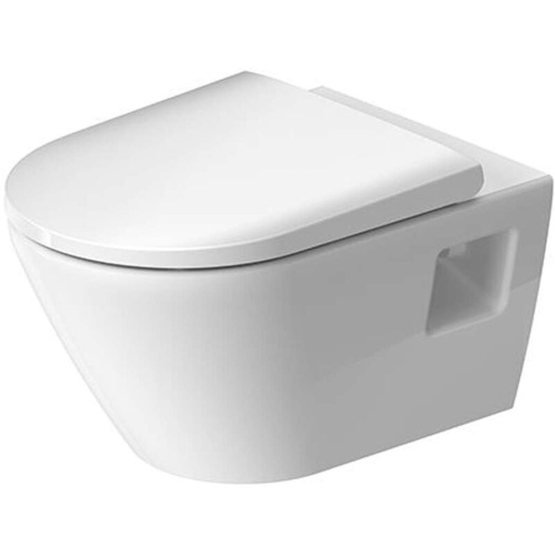 Duravit - D-Neo wc suspendu, chasse deau basse, sans rebord, sortie