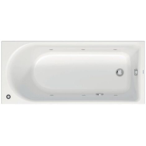 Duravit D-Neo Whirlwanne, Einbau, 1 Rückenschräge, Jet Protect,