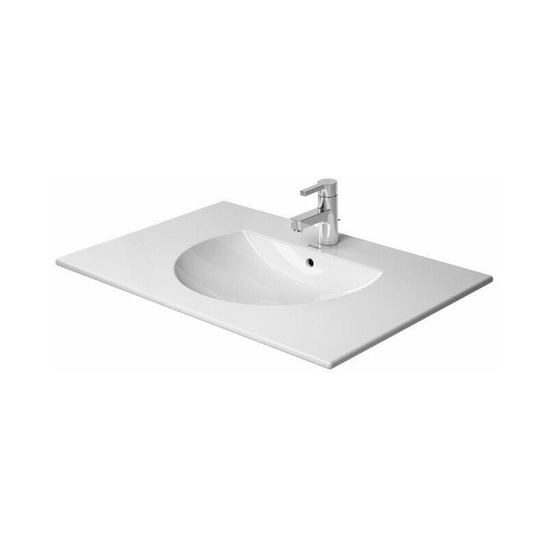 

mueble lavabo DARLING NEW con almohadilla para grifo rebosadero 830x545mm 3 orificios para grifería blanco - Duravit