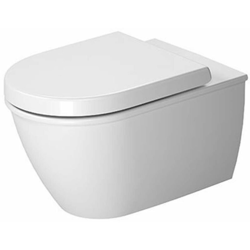 Duravit - Darling New - wc sospeso, Rimless, con WonderGliss, bianco alpino 25570900001