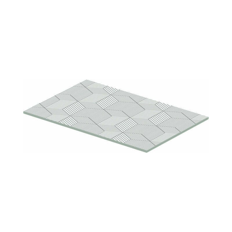 

Duravit DuraIncrustación de vidrio cuadrado 57x31cm, para consolas metálicas 003113/ 003114, color: Línea cúbica - 0099688200