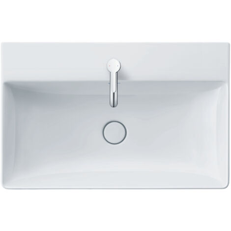 Duravit DuraSquare lavabo, 80x47cm, 1 trou pour robinet, sans