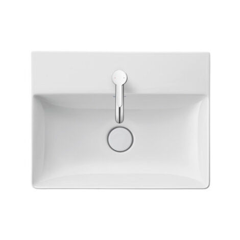 Duravit DuraSquare lavabo Compact, 50x40cm, sans percement pour