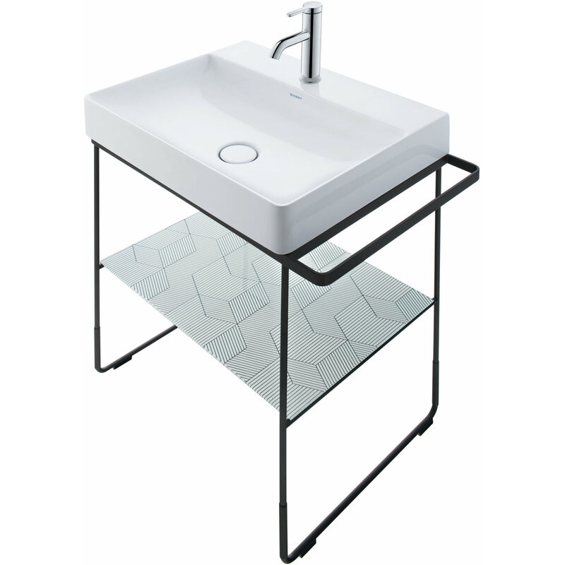 

Duravit DuraSquare lavabo para muebles pulido 50x47cm, 1 agujero para grifo, sin rebosadero, con banco con agujero para grifo, color: Blanco con