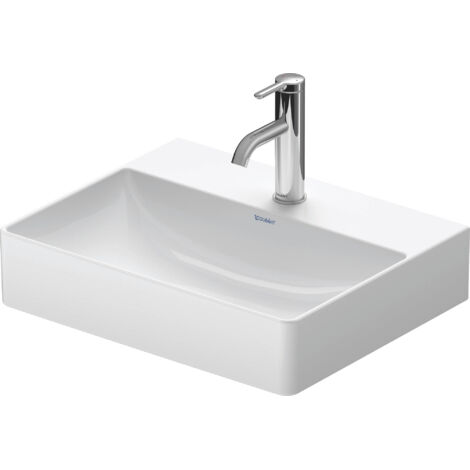 Duravit DuraSquare Waschtisch Compact, 50x40cm, 1 Hahnloch, ohne