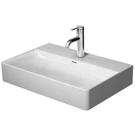 Duravit DuraSquare Waschtisch Compact, 60x40 cm, ohne Hahnloch,