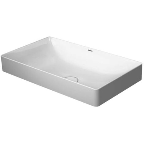 Duravit DuraSquare - Waschtischschale 60x34 cm, DuraCeram, Alpinweiß 2355600000