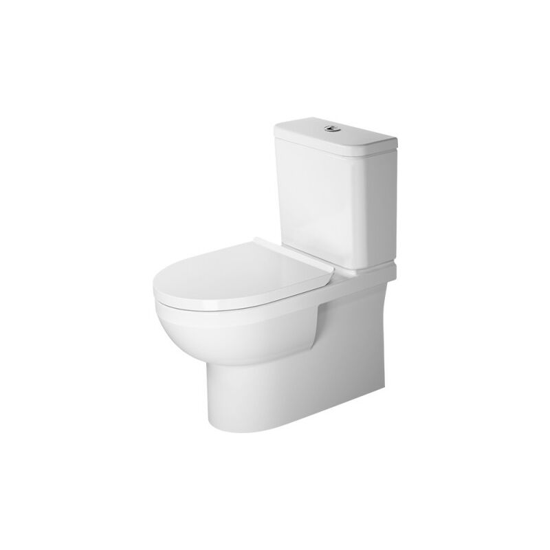 

Duravit DuraStyle Basic combinación de WC independiente Duravit Rimless®, válvula de lavado, para cisterna de superficie, color: Blanco - 2182090000