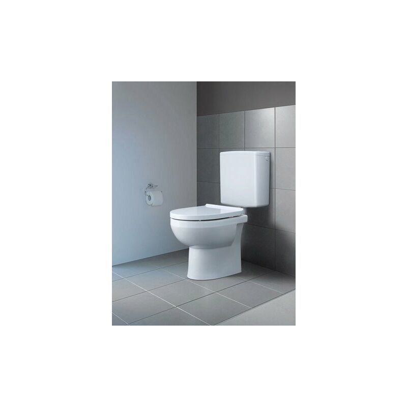 

Duravit DuraStyle Basic WC independiente Duravit Rimless®, salida horizontal, para suministro de agua variable, color: Blanco - 2184090000