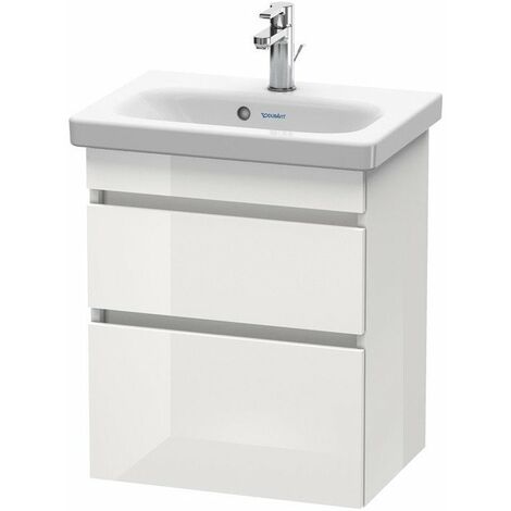 Duravit DURASTYLE COMPACT mobile lavabo 610x500x368mm noce scuro / bianco opaco