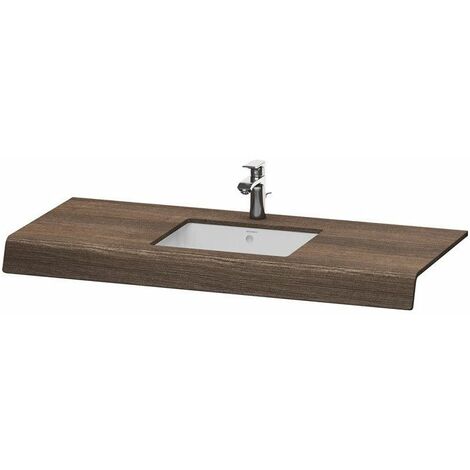 Piano lavabo in legno massello di castagno refilato – Wanos Wood & Design