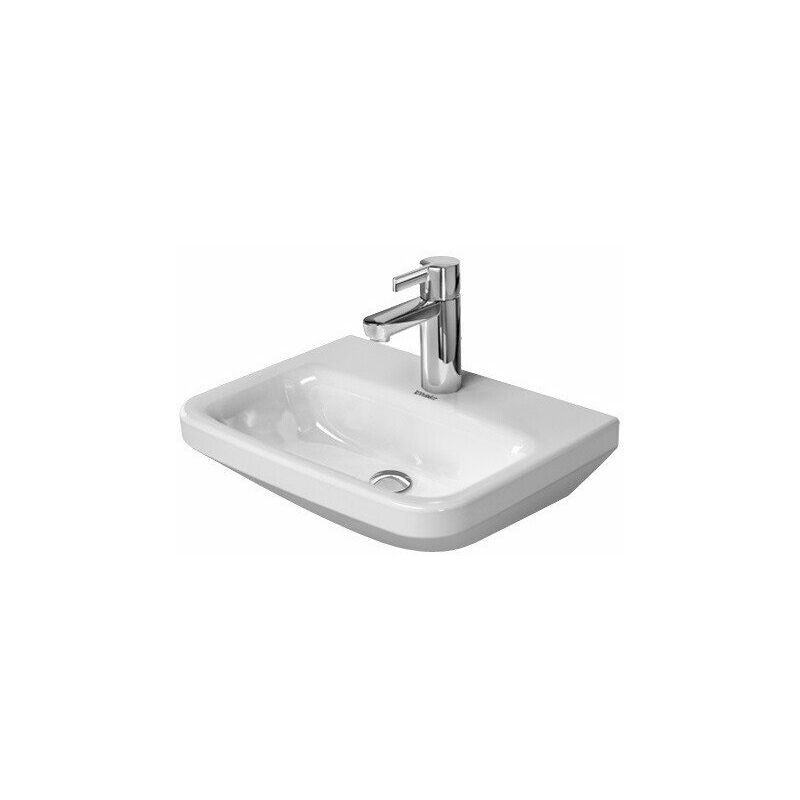 

Duravit DURASTYLE lavabo sin rebosadero con plataforma para grifería 450x335mm 1 orificio para grifería blanco
