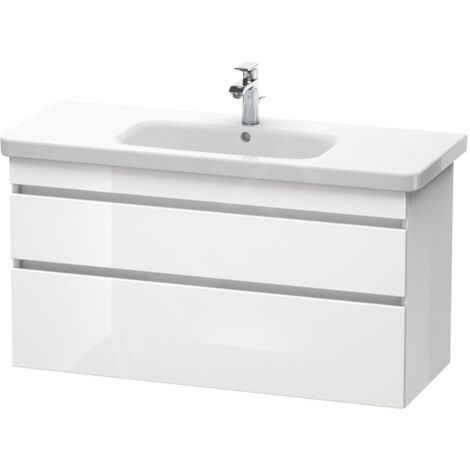 Duravit DuraStyle - Meuble sous lavabo 610x1130x448 mm, 2 tiroirs, blanc brillant DS649502222